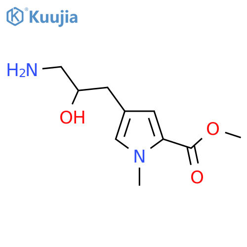 methyl 4-(3-amino-2-hydroxypropyl)-1-methyl-1H-pyrrole-2-carboxylate structure