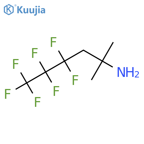 4,4,5,5,6,6,6-heptafluoro-2-methylhexan-2-amine structure