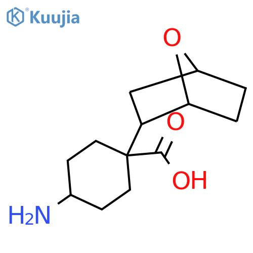 4-amino-1-{7-oxabicyclo2.2.1heptan-2-yl}cyclohexane-1-carboxylic acid structure