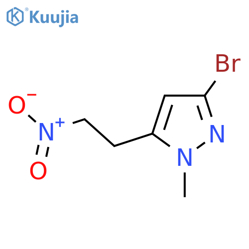 3-bromo-1-methyl-5-(2-nitroethyl)-1H-pyrazole structure