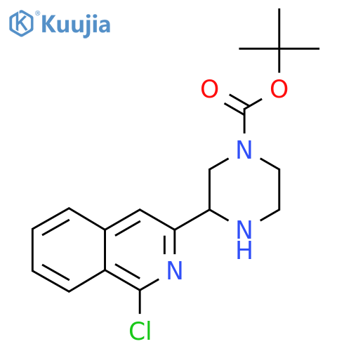 tert-butyl 3-(1-chloroisoquinolin-3-yl)piperazine-1-carboxylate structure