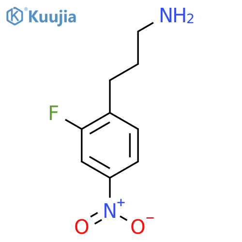 3-(2-fluoro-4-nitrophenyl)propan-1-amine structure