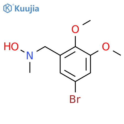 N-(5-bromo-2,3-dimethoxyphenyl)methyl-N-methylhydroxylamine structure