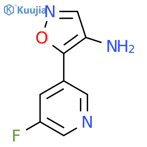 5-(5-fluoropyridin-3-yl)-1,2-oxazol-4-amine structure