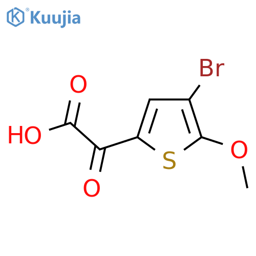 2-(4-bromo-5-methoxythiophen-2-yl)-2-oxoacetic acid structure