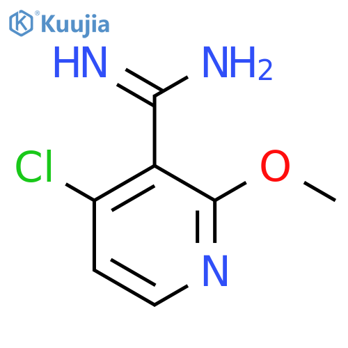 4-chloro-2-methoxypyridine-3-carboximidamide structure