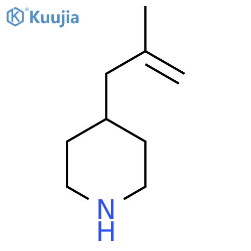4-(2-methylprop-2-en-1-yl)piperidine structure