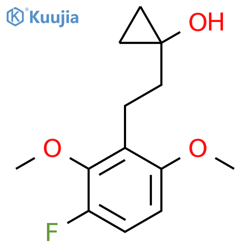 1-2-(3-fluoro-2,6-dimethoxyphenyl)ethylcyclopropan-1-ol structure