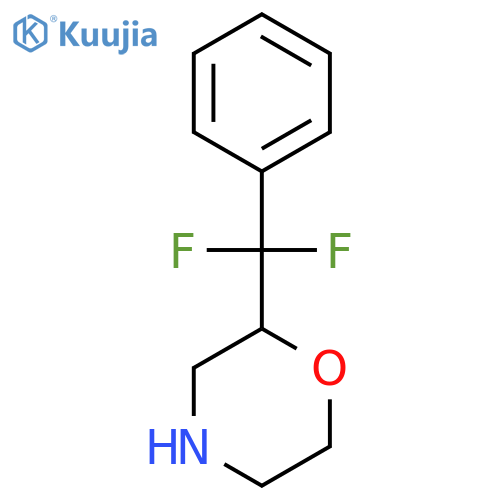 2-difluoro(phenyl)methylmorpholine structure