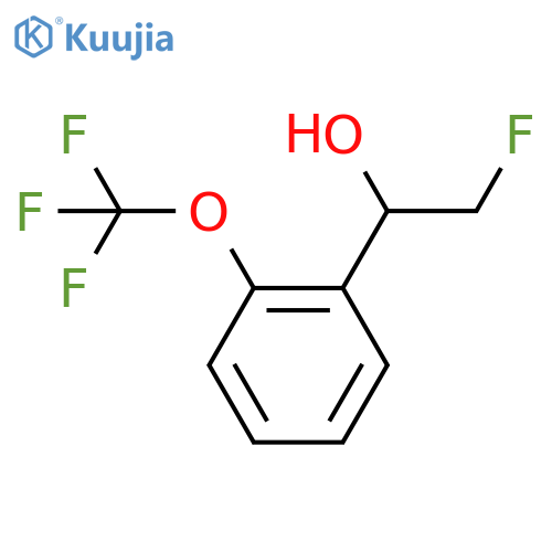 2-fluoro-1-2-(trifluoromethoxy)phenylethan-1-ol structure