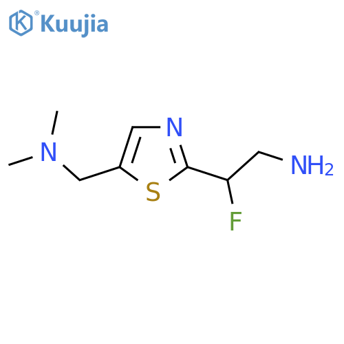 2-{5-(dimethylamino)methyl-1,3-thiazol-2-yl}-2-fluoroethan-1-amine structure