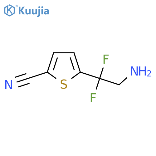 5-(2-amino-1,1-difluoroethyl)thiophene-2-carbonitrile structure