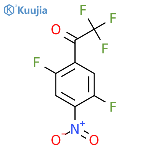 1-(2,5-difluoro-4-nitrophenyl)-2,2,2-trifluoroethan-1-one structure