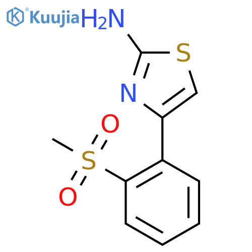 4-(2-methanesulfonylphenyl)-1,3-thiazol-2-amine structure