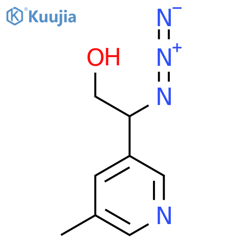 2-azido-2-(5-methylpyridin-3-yl)ethan-1-ol structure