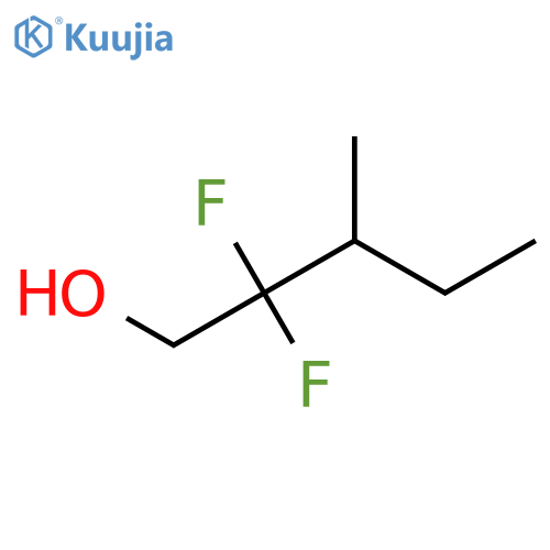 2,2-Difluoro-3-methylpentan-1-ol structure