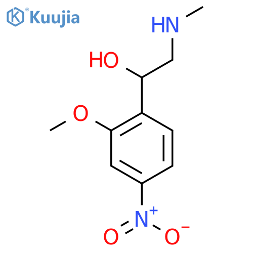 1-(2-methoxy-4-nitrophenyl)-2-(methylamino)ethan-1-ol structure