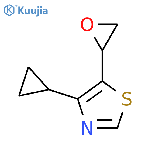 4-Cyclopropyl-5-(oxiran-2-yl)-1,3-thiazole structure