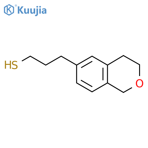3-(3,4-dihydro-1H-2-benzopyran-6-yl)propane-1-thiol structure