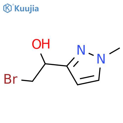 2-bromo-1-(1-methyl-1H-pyrazol-3-yl)ethan-1-ol structure