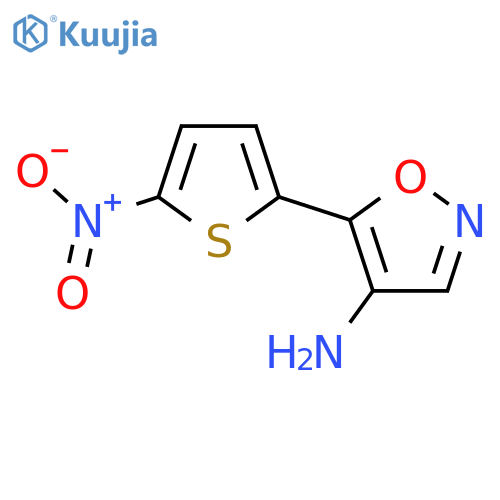 5-(5-nitrothiophen-2-yl)-1,2-oxazol-4-amine structure