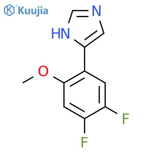 4-(4,5-difluoro-2-methoxyphenyl)-1H-imidazole structure