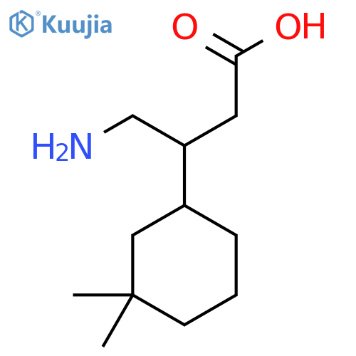 4-amino-3-(3,3-dimethylcyclohexyl)butanoic acid structure