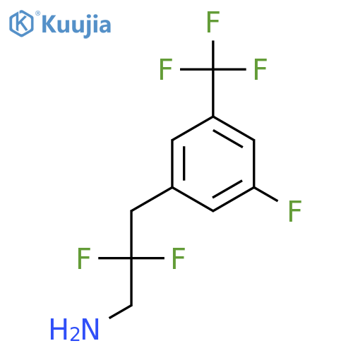 2,2-difluoro-3-3-fluoro-5-(trifluoromethyl)phenylpropan-1-amine structure