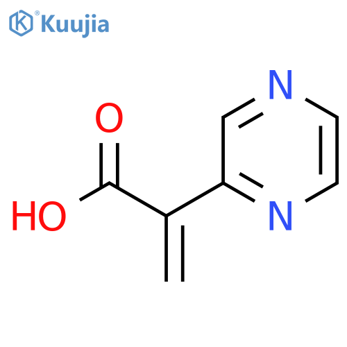 2-(pyrazin-2-yl)prop-2-enoic acid structure