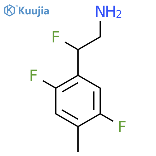 2-(2,5-difluoro-4-methylphenyl)-2-fluoroethan-1-amine structure