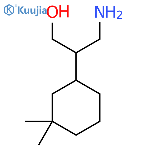 3-amino-2-(3,3-dimethylcyclohexyl)propan-1-ol structure