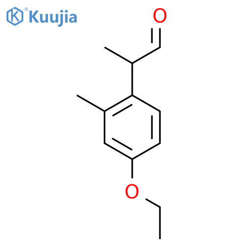 2-(4-ethoxy-2-methylphenyl)propanal structure