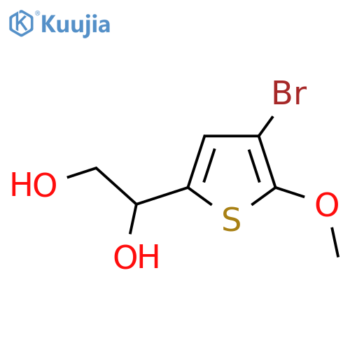 1-(4-bromo-5-methoxythiophen-2-yl)ethane-1,2-diol structure
