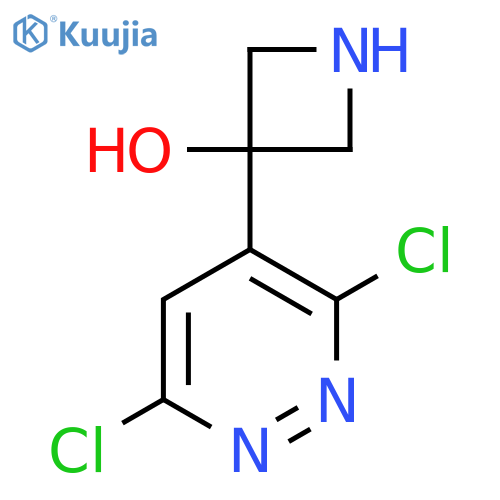 3-(3,6-dichloropyridazin-4-yl)azetidin-3-ol structure