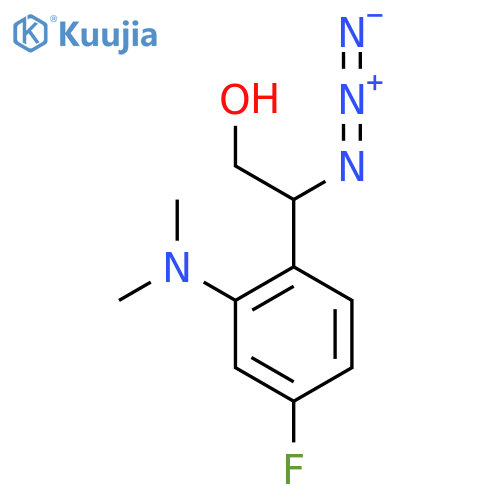 2-azido-2-2-(dimethylamino)-4-fluorophenylethan-1-ol structure