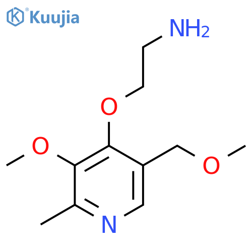 2-{3-methoxy-5-(methoxymethyl)-2-methylpyridin-4-yloxy}ethan-1-amine structure