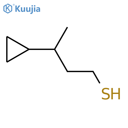 3-cyclopropylbutane-1-thiol structure