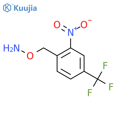 O-{2-nitro-4-(trifluoromethyl)phenylmethyl}hydroxylamine structure