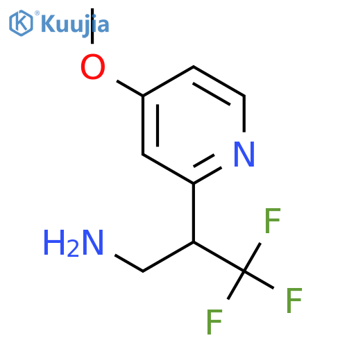 3,3,3-trifluoro-2-(4-methoxypyridin-2-yl)propan-1-amine structure