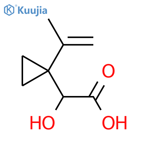 2-hydroxy-2-1-(prop-1-en-2-yl)cyclopropylacetic acid structure