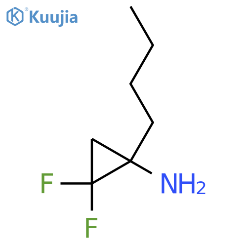 1-butyl-2,2-difluorocyclopropan-1-amine structure