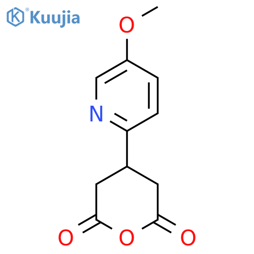 4-(5-methoxypyridin-2-yl)oxane-2,6-dione structure