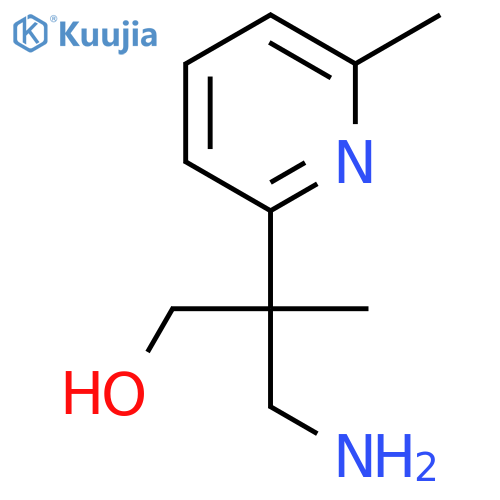 3-amino-2-methyl-2-(6-methylpyridin-2-yl)propan-1-ol structure