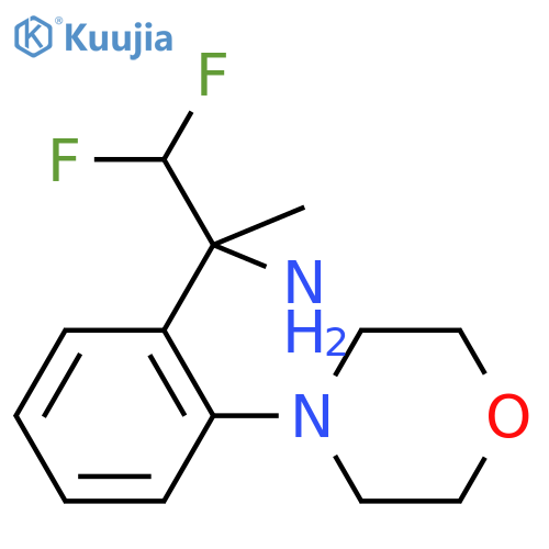 1,1-difluoro-2-2-(morpholin-4-yl)phenylpropan-2-amine structure