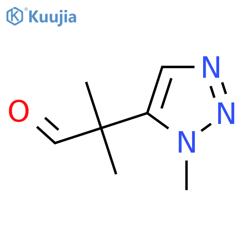 2-methyl-2-(1-methyl-1H-1,2,3-triazol-5-yl)propanal structure