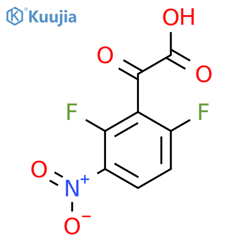 2-(2,6-difluoro-3-nitrophenyl)-2-oxoacetic acid structure