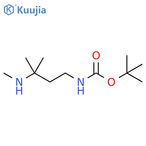 tert-butyl N-3-methyl-3-(methylamino)butylcarbamate structure
