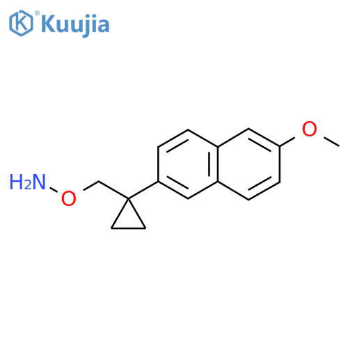O-{1-(6-methoxynaphthalen-2-yl)cyclopropylmethyl}hydroxylamine structure
