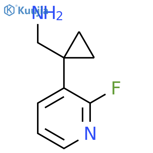 1-(2-fluoropyridin-3-yl)cyclopropylmethanamine structure