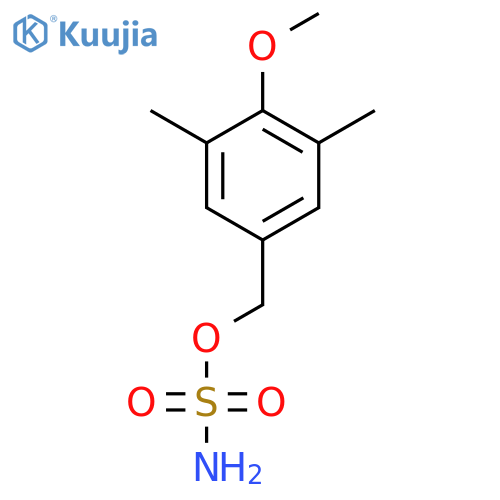 (4-methoxy-3,5-dimethylphenyl)methyl sulfamate structure
